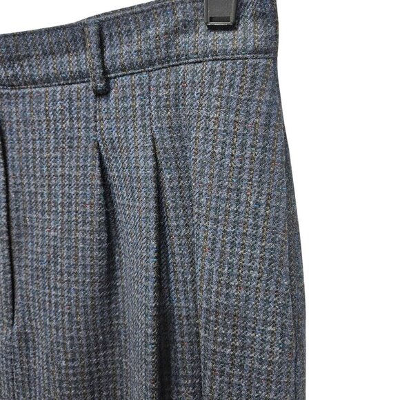 Vintage Mark Shale‎ Gray Wool Long Pencil Skirt Size 12 Button Zip Closure Lined - Picture 7 of 12